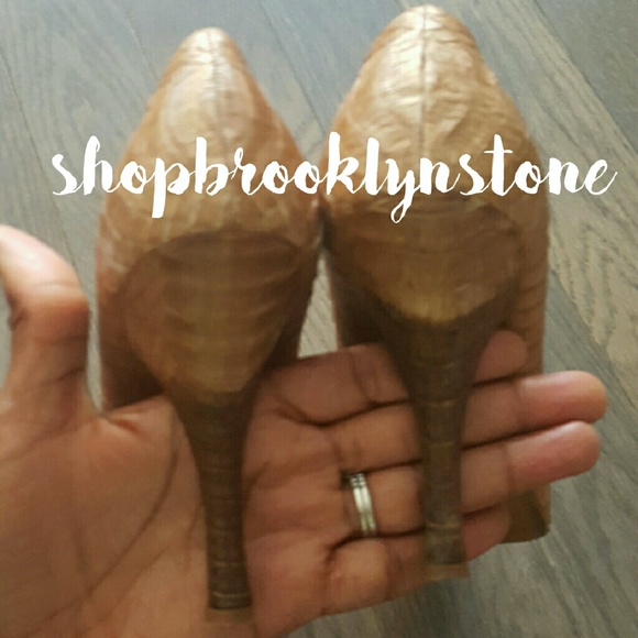 Prada Brown Python Pumps - Picture 2 of 7